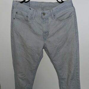 Men's Slim Fit Light Gray Pants